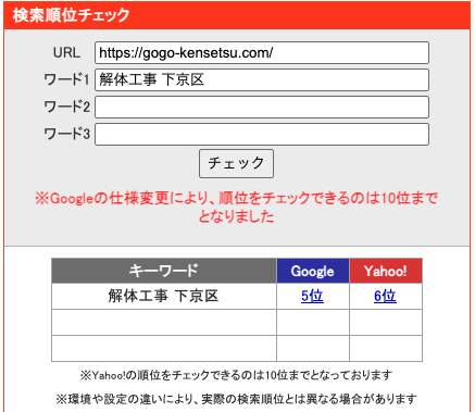 京都市下京区の解体工事のSEO対策でGoogle検索5位を獲得｜株式会社GOGO