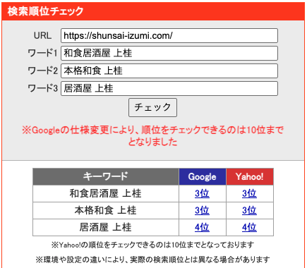 京都市西京区の本格和食居酒屋のSEO対策でGoogle検索2位獲得|旬彩味処いずみ