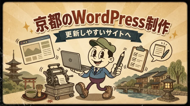 京都でWordPress制作を相談するイメージのアイキャッチ画像
